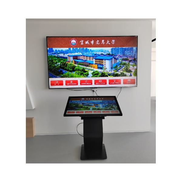 宣城市老年大學(xué)觸摸查詢機(jī)，雙屏顯示安裝調(diào)試完成