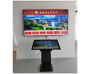 宣城市老年大學(xué)觸摸查詢機(jī)，雙屏顯示安裝調(diào)試完成